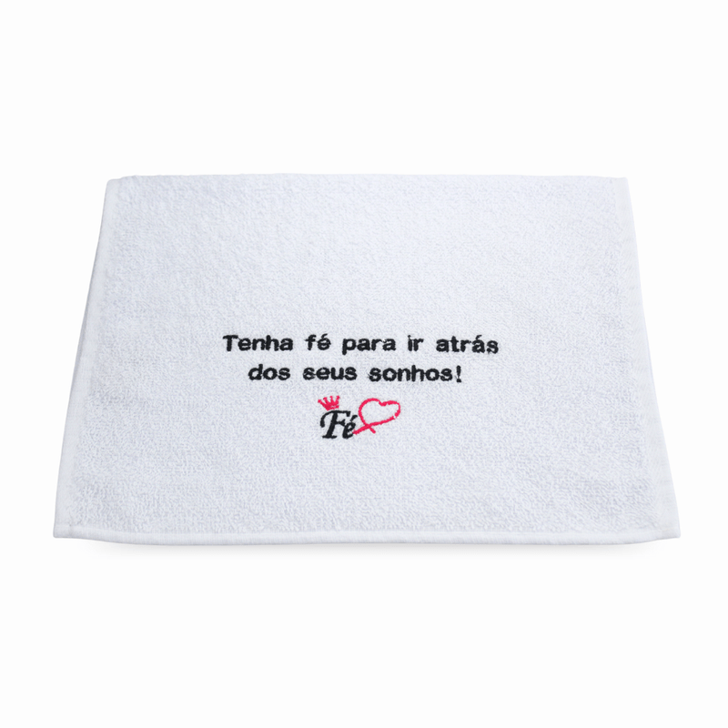 Toalha para Manicure Bordada com Frase Mais Curtidas - 28x45cm