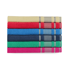 Kit 6 Toalhas De Rosto Macia Felpuda Atenas - 45x75cm